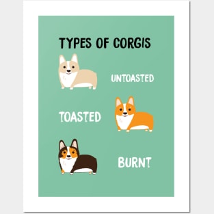 Types of Corgis Posters and Art